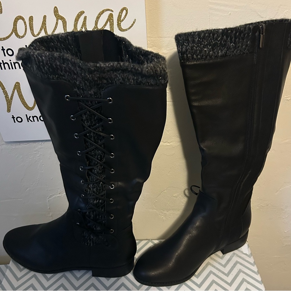 Black Torrid wide calf boots